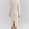 Lena Cream Boucle Pencil Midi Skirt Lena Cream Boucle Pencil Midi Skirt