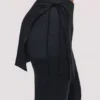 Leona Black Sateen Trousers with Over Skirt Leona Black Sateen Trousers with Over Skirt