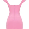 Leonida French Pink Corset Mini Dress Leonida French Pink Corset Mini Dress