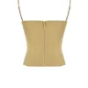 Letitia Olive Satin Lace Up Corset Letitia Olive Satin Lace Up Corset