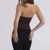 Lia Chocolat Satin Waist Cinch Corset Top Lia Chocolat Satin Waist Cinch Corset Top
