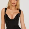 Liberty Black Satin Corset Liberty Black Satin Corset