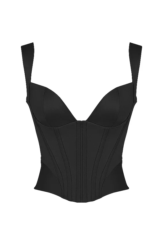 Liberty Black Satin Corset Liberty Black Satin Corset