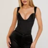 Liberty Black Satin Corset Liberty Black Satin Corset