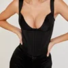 Liberty Black Satin Corset Liberty Black Satin Corset