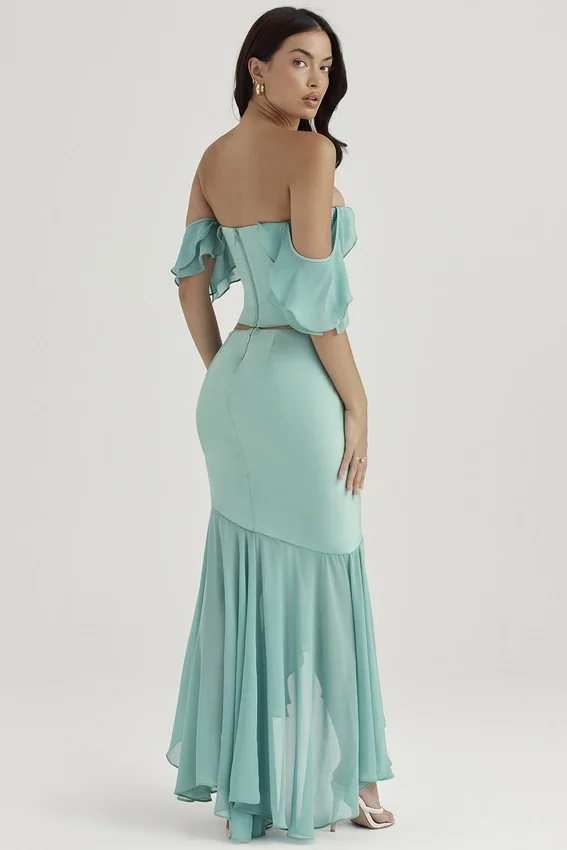 Lila Jade Ruffle Maxi Skirt Lila Jade Ruffle Maxi Skirt