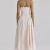 Lilli Blush Peek-a-Boo Keyhole Cotton Midi Dress Lilli Blush Peek-a-Boo Keyhole Cotton Midi Dress