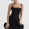 Lilou Black Ruffle Hem Dress Lilou Black Ruffle Hem Dress