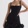 Lilou Black Ruffle Hem Dress Lilou Black Ruffle Hem Dress