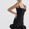 Lilou Black Ruffle Hem Dress Lilou Black Ruffle Hem Dress