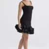 Lilou Black Ruffle Hem Dress Lilou Black Ruffle Hem Dress