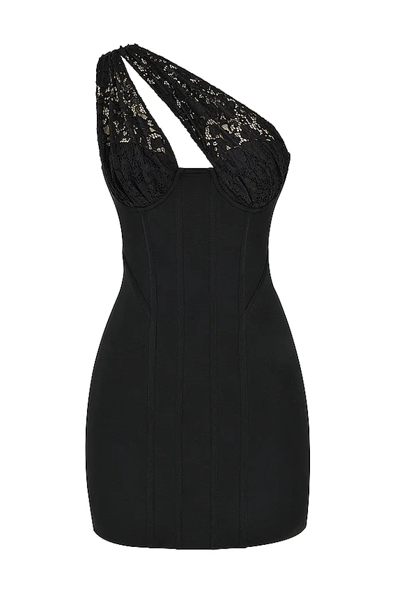 Lily Black Lace Mini Dress Lily Black Lace Mini Dress