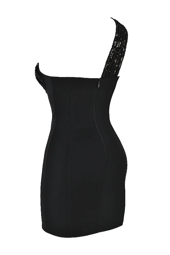 Lily Black Lace Mini Dress Lily Black Lace Mini Dress
