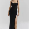 Lini Black Mesh Maxi Dress Lini Black Mesh Maxi Dress