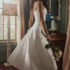 Liora White Cotton Broderie Anglaise Trim Midi Sundress Liora White Cotton Broderie Anglaise Trim Midi Sundress