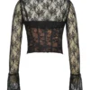 Lisette Black Lace Corset Top with Bolero Lisette Black Lace Corset Top with Bolero