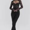 Lisette Black Lace Corset Top with Bolero Lisette Black Lace Corset Top with Bolero
