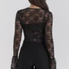 Lisette Black Lace Corset Top with Bolero Lisette Black Lace Corset Top with Bolero