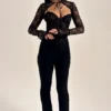 Lisette Black Lace Corset Top with Bolero Lisette Black Lace Corset Top with Bolero