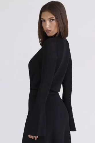 Lois Black Keyhole Bodysuit
