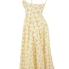 Lolita Buttercup Vintage Floral Print Cotton Corset Sundress Lolita Buttercup Vintage Floral Print Cotton Corset Sundress