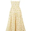 Lolita Buttercup Vintage Floral Print Cotton Corset Sundress Lolita Buttercup Vintage Floral Print Cotton Corset Sundress