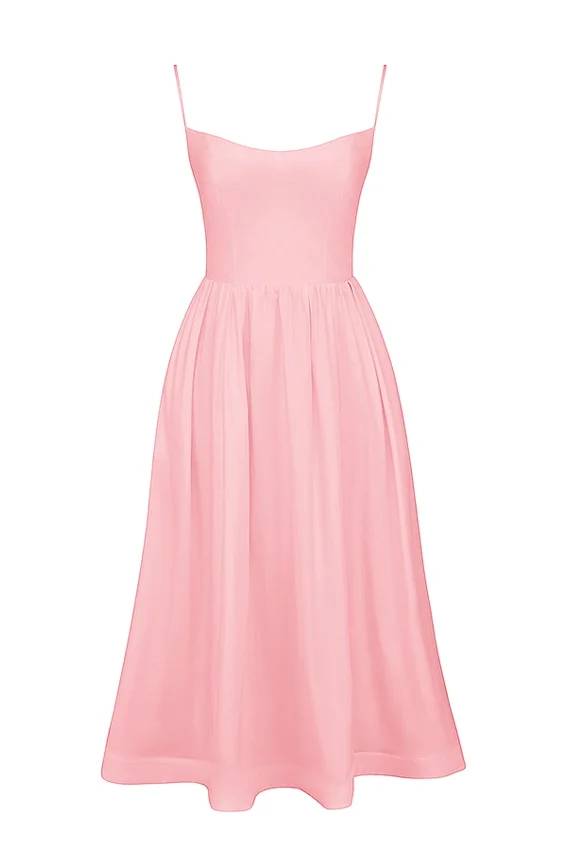 Lolita Rose Pink Cotton Corset Sundress Lolita Rose Pink Cotton Corset Sundress