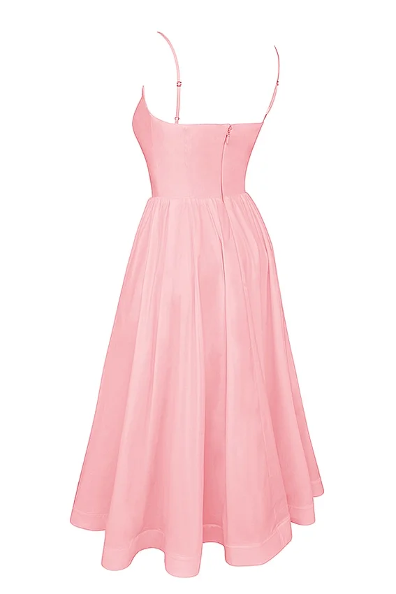 Lolita Rose Pink Cotton Corset Sundress Lolita Rose Pink Cotton Corset Sundress