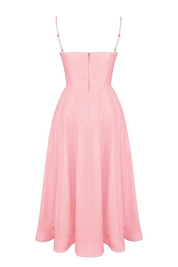 Lolita Rose Pink Cotton Corset Sundress Lolita Rose Pink Cotton Corset Sundress