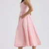 Lolita Rose Pink Cotton Corset Sundress Lolita Rose Pink Cotton Corset Sundress