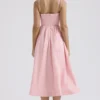 Lolita Rose Pink Cotton Corset Sundress Lolita Rose Pink Cotton Corset Sundress
