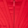 Loretta Red Satin Off Shoulder Dress Loretta Red Satin Off Shoulder Dress