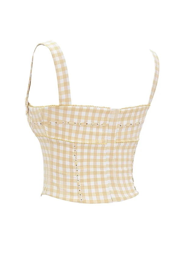 Lottie Gingerbread Gingham Corset Lottie Gingerbread Gingham Corset