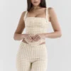 Lottie Gingerbread Gingham Corset Lottie Gingerbread Gingham Corset