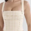 Lottie Gingerbread Gingham Corset Lottie Gingerbread Gingham Corset