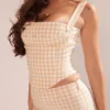 Lottie Gingerbread Gingham Corset Lottie Gingerbread Gingham Corset