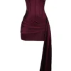 Loubella Mulberry Strapless Corset Dress Loubella Mulberry Strapless Corset Dress