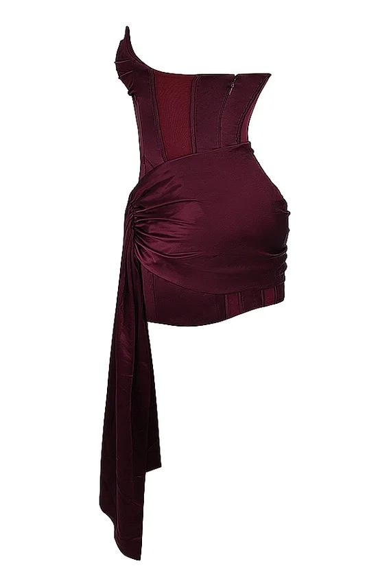 Loubella Mulberry Strapless Corset Dress Loubella Mulberry Strapless Corset Dress