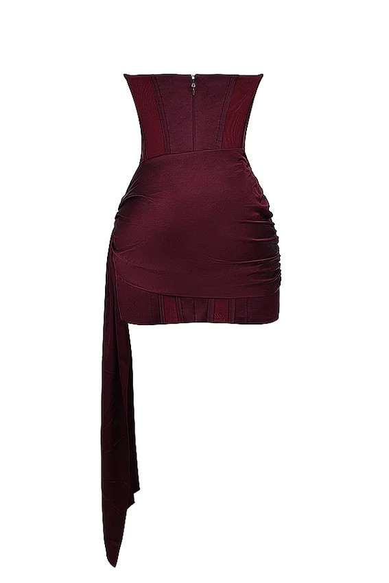 Loubella Mulberry Strapless Corset Dress Loubella Mulberry Strapless Corset Dress