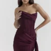 Loubella Mulberry Strapless Corset Dress Loubella Mulberry Strapless Corset Dress