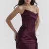Loubella Mulberry Strapless Corset Dress Loubella Mulberry Strapless Corset Dress