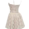 Louisa Vintage Cream Lace Mini Dress Louisa Vintage Cream Lace Mini Dress