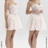 Louisa Vintage Cream Lace Mini Dress Louisa Vintage Cream Lace Mini Dress