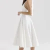 Loulou Ivory Halter Neck Midi Dress Loulou Ivory Halter Neck Midi Dress