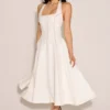Loulou Ivory Halter Neck Midi Dress Loulou Ivory Halter Neck Midi Dress