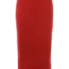 Lourdes Scarlet Cashmere Blend Maxi Skirt Lourdes Scarlet Cashmere Blend Maxi Skirt