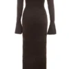 Lucena Espresso Knit Off Shoulder Dress Lucena Espresso Knit Off Shoulder Dress