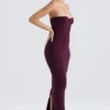 Lucia Grape Strapless Corset Maxi Dress Lucia Grape Strapless Corset Maxi Dress
