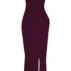 Lucia Grape Strapless Corset Maxi Dress Lucia Grape Strapless Corset Maxi Dress