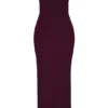 Lucia Grape Strapless Corset Maxi Dress Lucia Grape Strapless Corset Maxi Dress